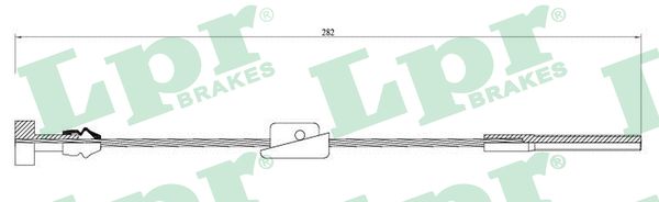 Cable, parking brake - C0231B LPR