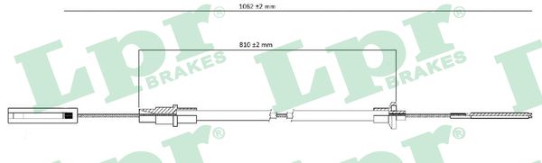 Clutch Cable - C0256C LPR