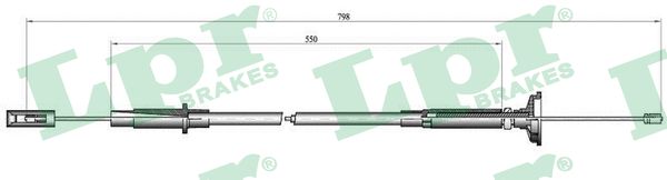 Clutch Cable - C0261C LPR