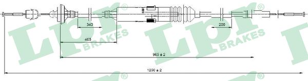 Cavo comando, Comando frizione - C0276C LPR