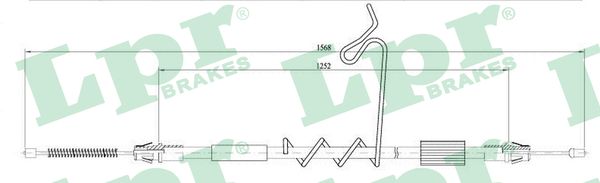 Cavo comando, Freno stazionamento - C0291B LPR