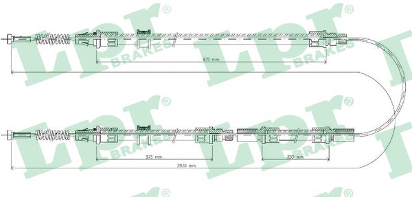 Cavo comando, Freno stazionamento - C0298B LPR
