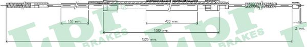 Cable, parking brake - C0303B LPR
