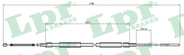 Cable, parking brake - C0306B LPR