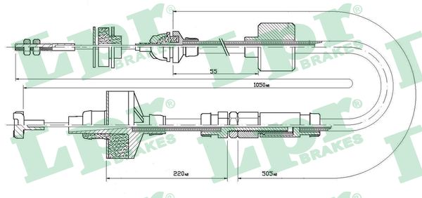 Clutch Cable - C0309C LPR
