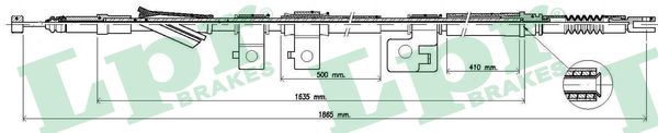 Cable, parking brake - C0310B LPR