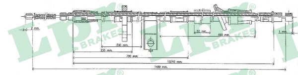trosas, stovėjimo stabdys - C0320B LPR