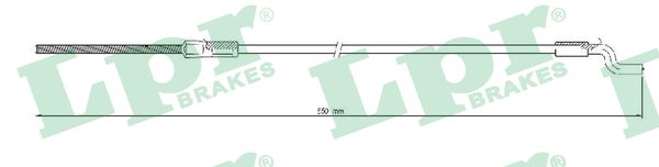 Cable, parking brake - C0329B LPR