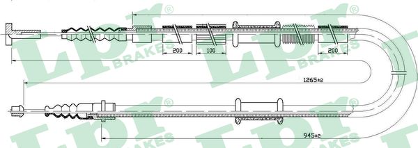 Cable, parking brake - C0341B LPR