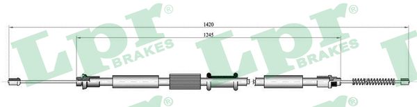Cable, parking brake - C0343B LPR