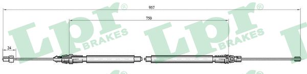trosas, stovėjimo stabdys - C0348B LPR