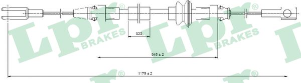 Cavo comando, Freno stazionamento - C0368B LPR