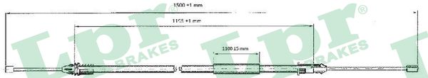 Cavo comando, Freno stazionamento - C0402B LPR