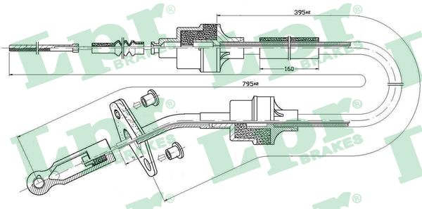 Clutch Cable - C0412C LPR