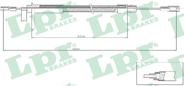 Cavo comando, Freno stazionamento - C0435B LPR