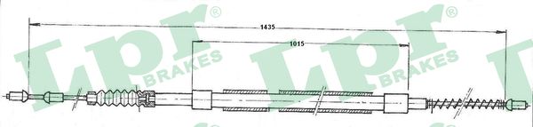 Cable, parking brake - C0438B LPR
