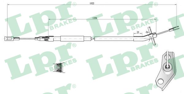 trosas, stovėjimo stabdys - C0445B LPR