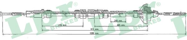 Cavo comando, Comando frizione - C0459C LPR