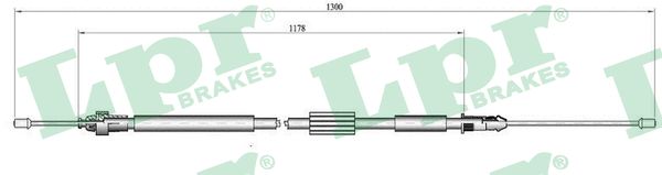 Cable, parking brake - C0465B LPR