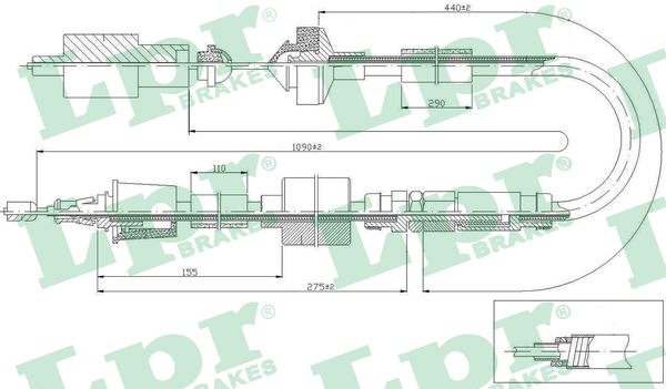 Clutch Cable - C0470C LPR