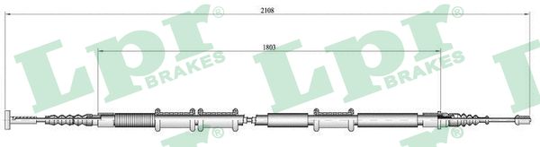 Cable, parking brake - C0473B LPR