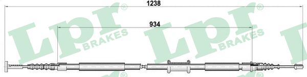 Cable, parking brake - C0474B LPR