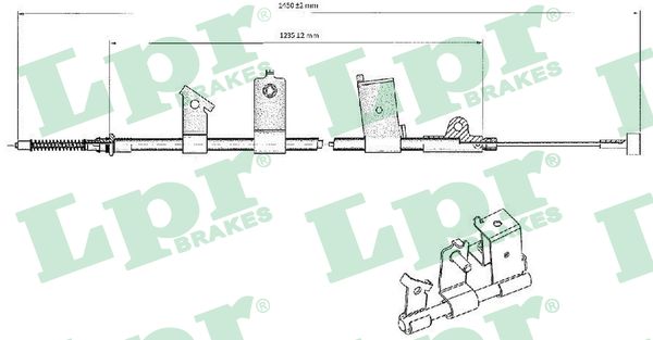 Cable, parking brake - C0475B LPR