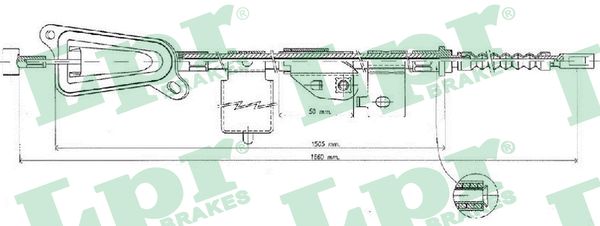 Cable, parking brake - C0484B LPR