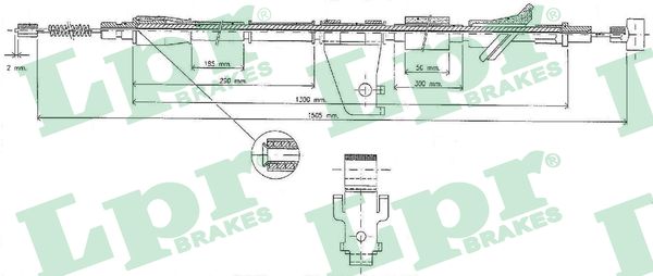Cable, parking brake - C0527B LPR