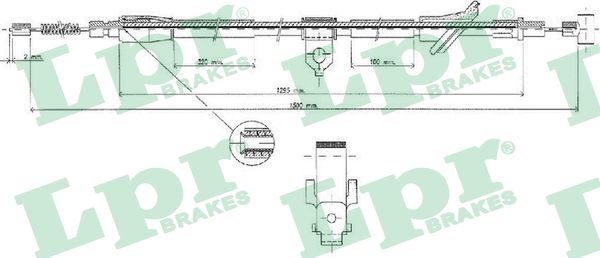 Cavo comando, Freno stazionamento - C0529B LPR