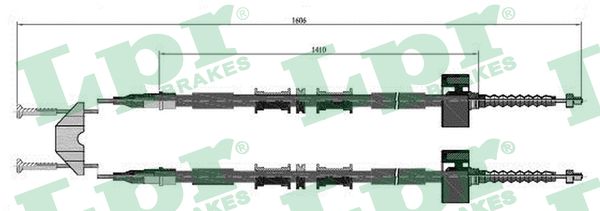 trosas, stovėjimo stabdys - C0535B LPR