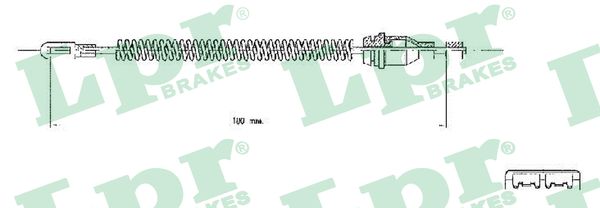 Cable, parking brake - C0543B LPR