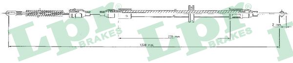 Cable, parking brake - C0547B LPR