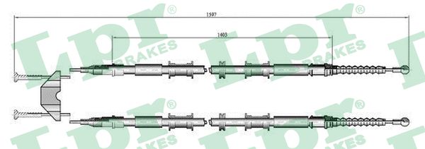 Cavo comando, Freno stazionamento - C0549B LPR