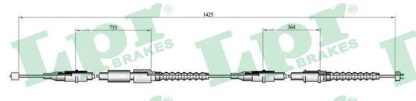 Cable, parking brake - C0552B LPR