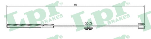 Cavo comando, Freno stazionamento - C0558B LPR