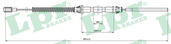 trosas, stovėjimo stabdys - C0574B LPR