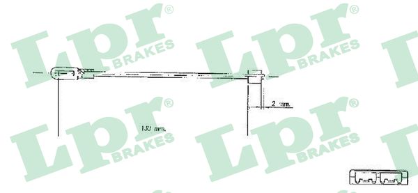 Cavo comando, Freno stazionamento - C0578B LPR