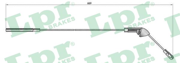 Cavo comando, Freno stazionamento - C0579B LPR