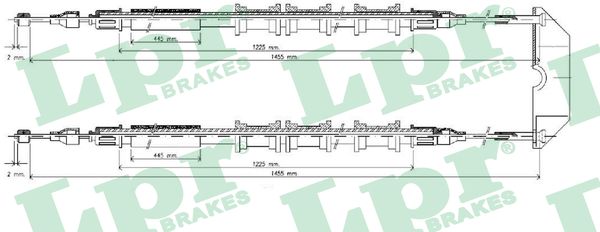 Cavo comando, Freno stazionamento - C0583B LPR