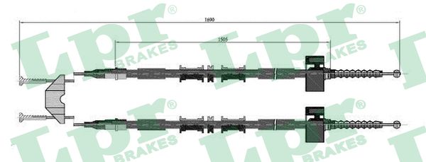 trosas, stovėjimo stabdys - C0594B LPR