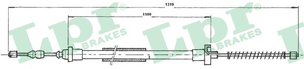 Cable, parking brake - C0606B LPR