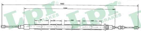 Cavo comando, Freno stazionamento - C0607B LPR