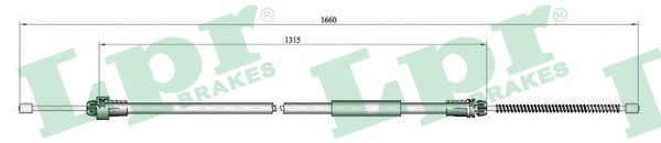 Cable, parking brake - C0611B LPR