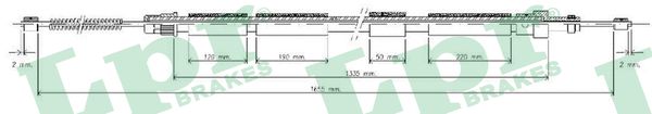Cable, parking brake - C0618B LPR