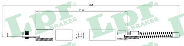 Cable, parking brake - C0619B LPR