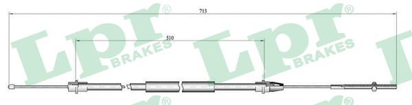 Cable, parking brake - C0638B LPR