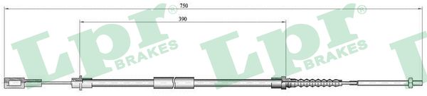 Cavo comando, Freno stazionamento - C0643B LPR