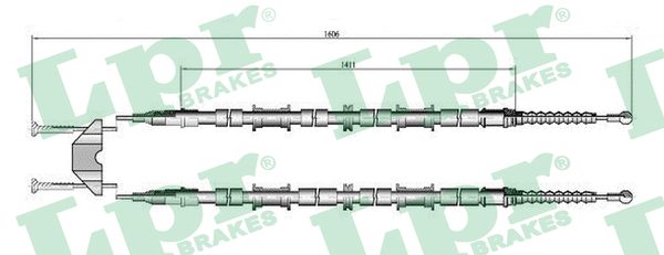 Cable, parking brake - C0655B LPR