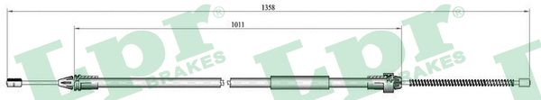 Cable, parking brake - C0683B LPR